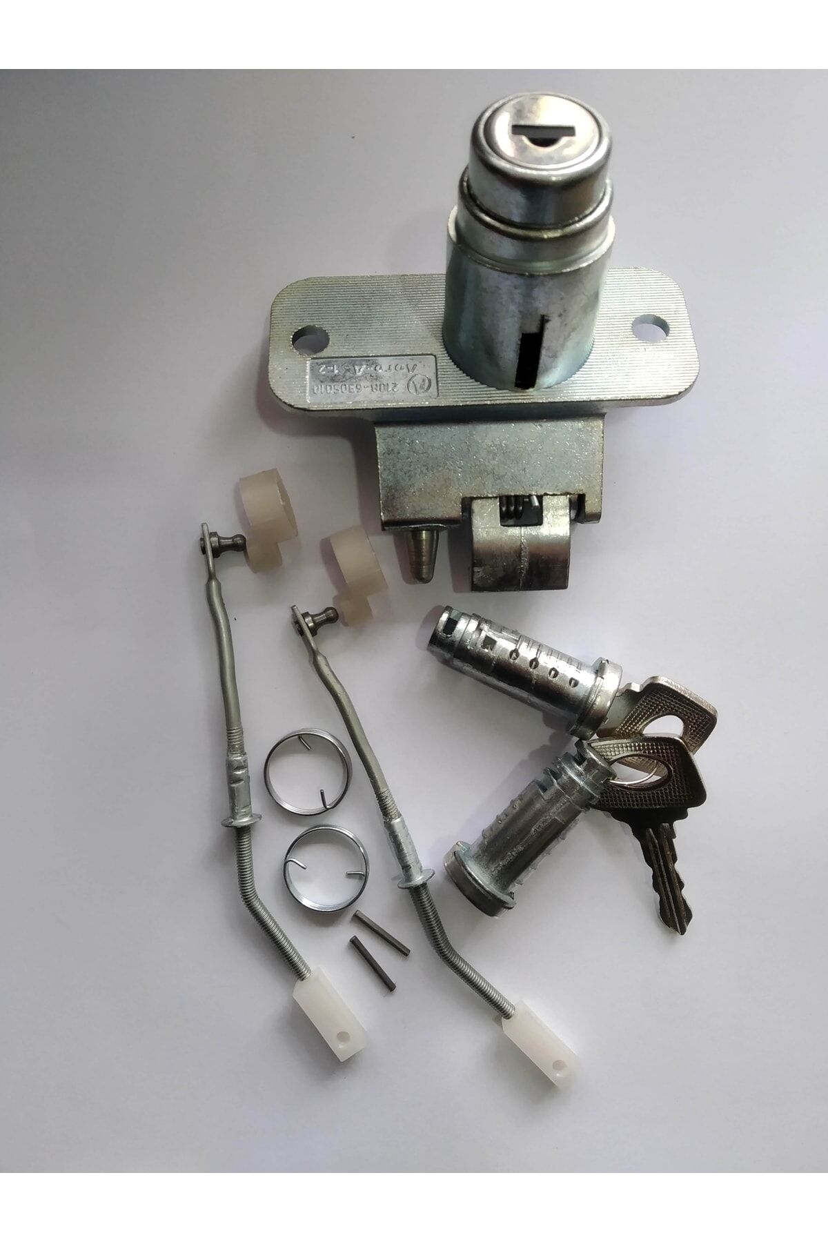 Samara Bagaj Kilidi+ 2 Kapı Şifresi Anahtarlı +2 Kilit Çubuk Seti