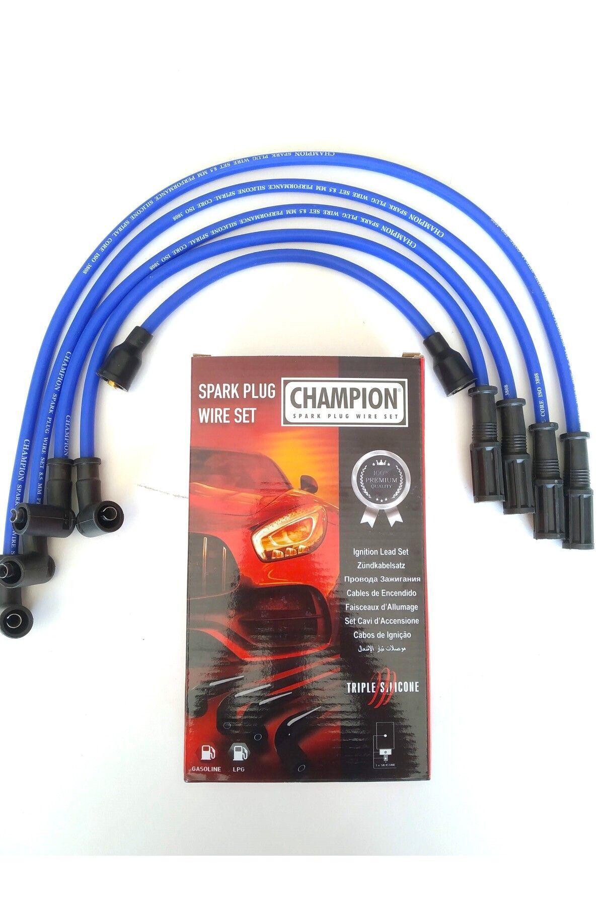 Karbüratörlü Lada Samara Buji Kablosu 8.5 Mm Uyumlu Slikon Mavi Performans